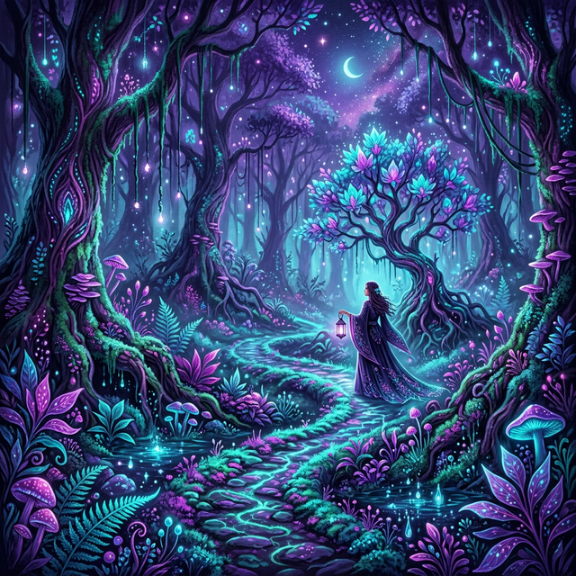 Mystic Forest Digital Art